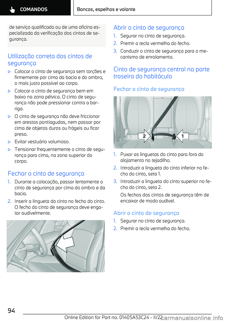 BMW X1 2022  Manual do condutor (in Portuguese) de servi