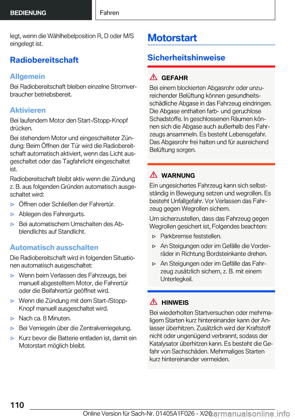BMW X1 2021  Betriebsanleitungen (in German) �l�e�g�t�,��w�e�n�n��d�i�e��W�