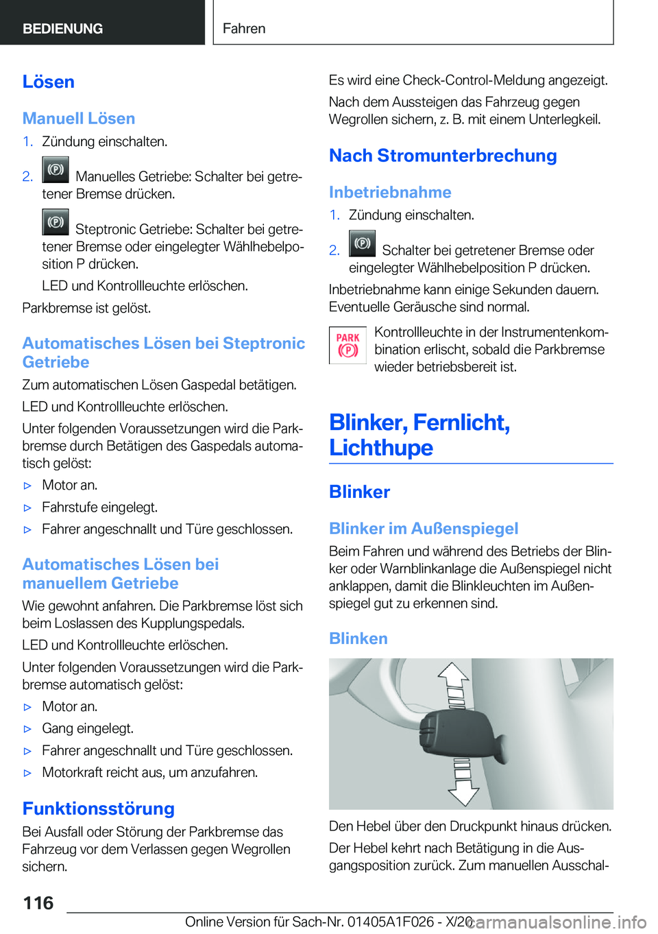 BMW X1 2021  Betriebsanleitungen (in German) �L�