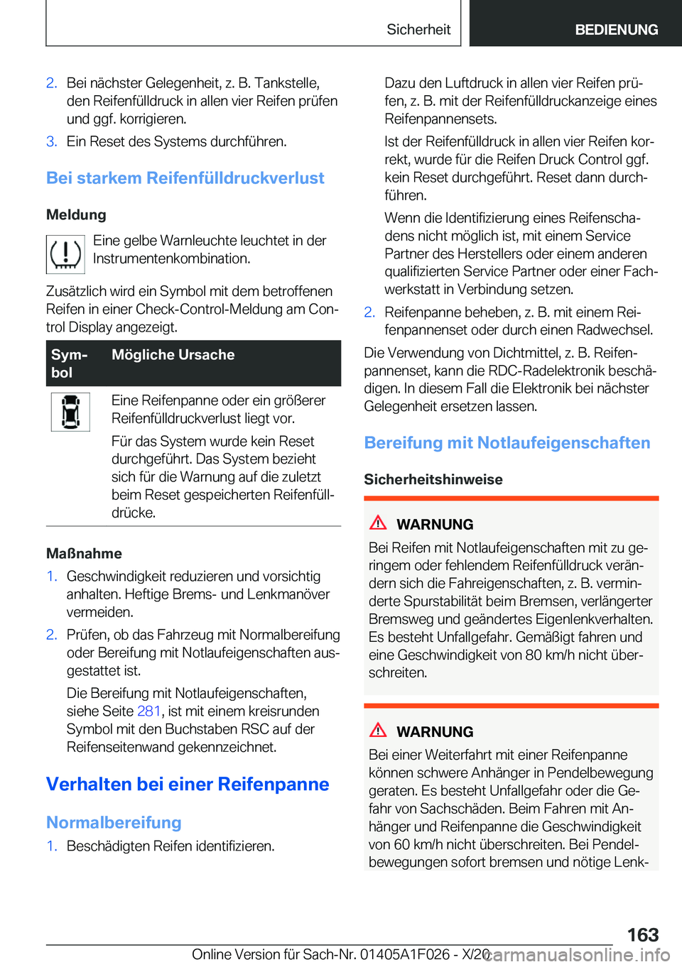 BMW X1 2021  Betriebsanleitungen (in German) �2�.�B�e�i��n�