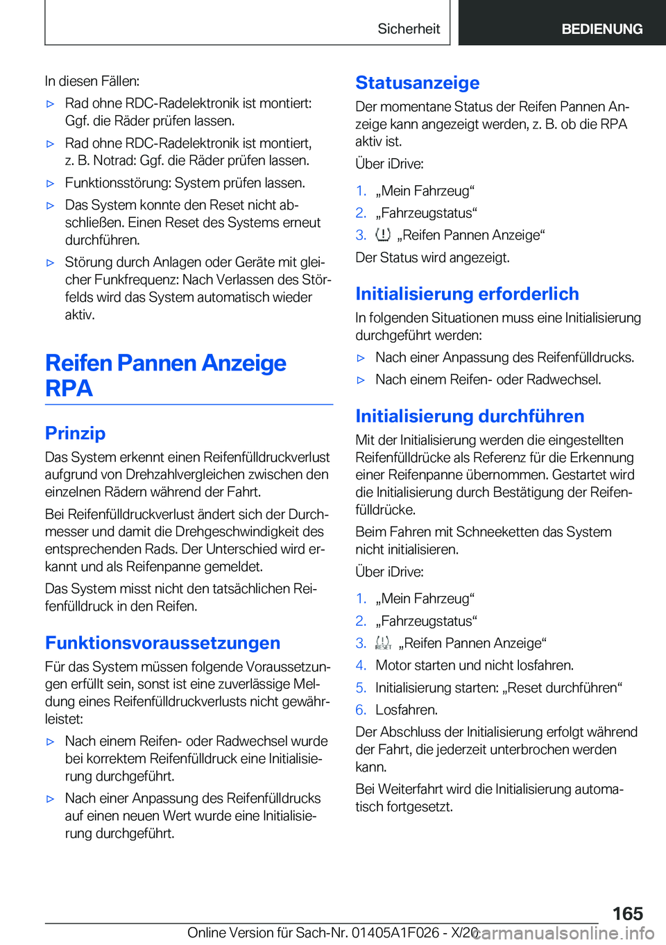 BMW X1 2021  Betriebsanleitungen (in German) �I�n��d�i�e�s�e�n��F�