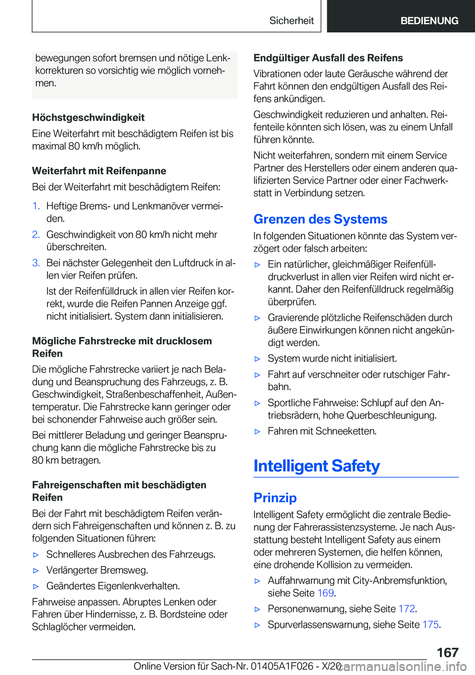 BMW X1 2021  Betriebsanleitungen (in German) �b�e�w�e�g�u�n�g�e�n��s�o�f�o�r�t��b�r�e�m�s�e�n��u�n�d��n�