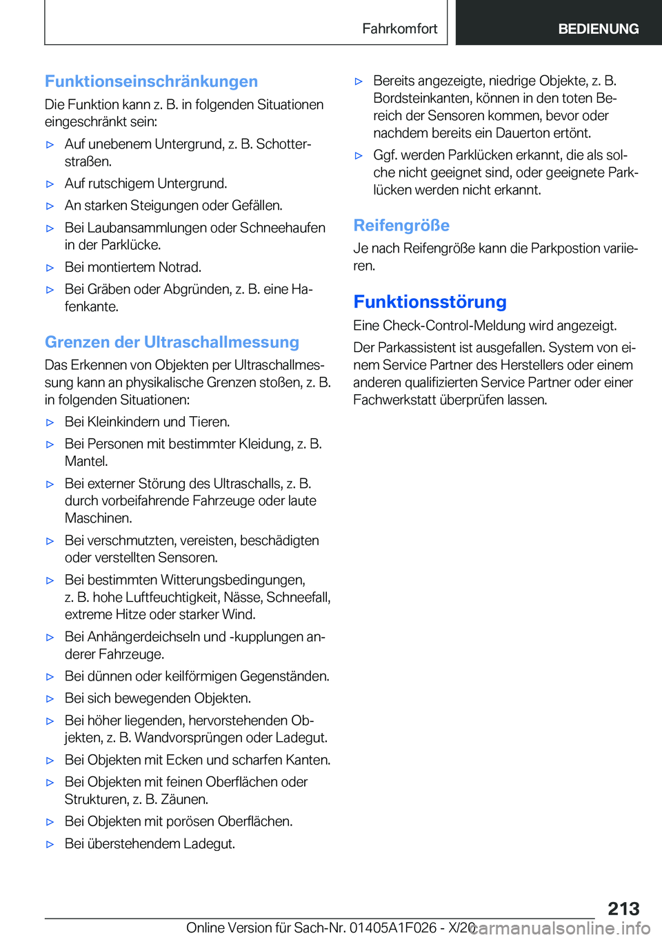 BMW X1 2021  Betriebsanleitungen (in German) �F�u�n�k�t�i�o�n�s�e�i�n�s�c�h�r�