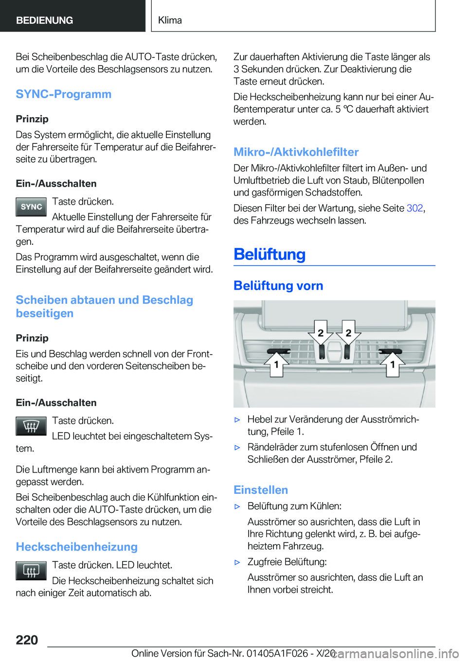 BMW X1 2021  Betriebsanleitungen (in German) �B�e�i��S�c�h�e�i�b�e�n�b�e�s�c�h�l�a�g��d�i�e��A�U�T�O�-�T�a�s�t�e��d�r�