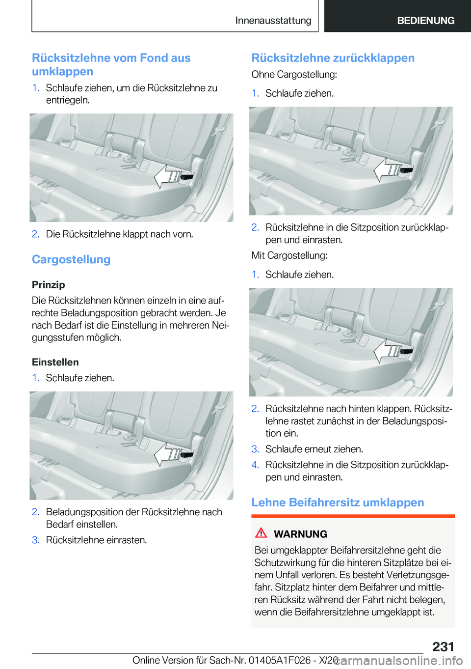 BMW X1 2021  Betriebsanleitungen (in German) �R�