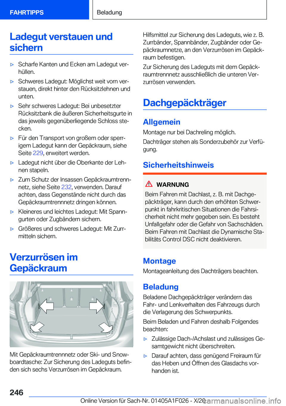 BMW X1 2021  Betriebsanleitungen (in German) �L�a�d�e�g�u�t��v�e�r�s�t�a�u�e�n��u�n�d�s�i�c�h�e�r�nx�S�c�h�a�r�f�e��K�a�n�t�e�n��u�n�d��E�c�k�e�n��a�m��L�a�d�e�g�u�t��v�e�rj
�h�