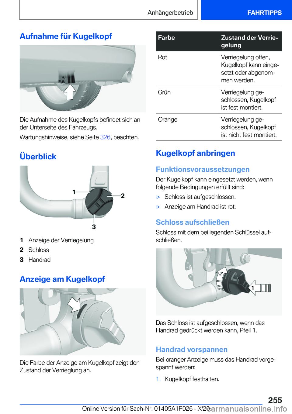 BMW X1 2021  Betriebsanleitungen (in German) �A�u�f�n�a�h�m�e��f�