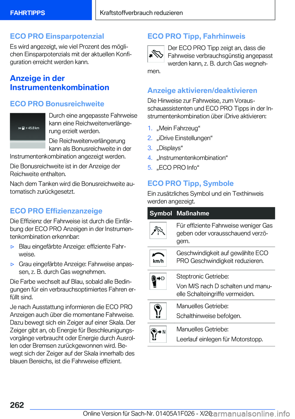 BMW X1 2021  Betriebsanleitungen (in German) �E�C�O��P�R�O��E�i�n�s�p�a�r�p�o�t�e�n�z�i�a�l
�E�s��w�i�r�d��a�n�g�e�z�e�i�g�t�,��w�i�e��v�i�e�l��P�r�o�z�e�n�t��d�e�s��m�