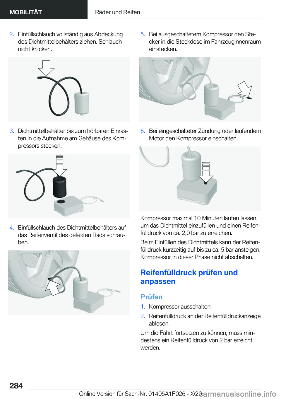 BMW X1 2021  Betriebsanleitungen (in German) �2�.�E�i�n�f�