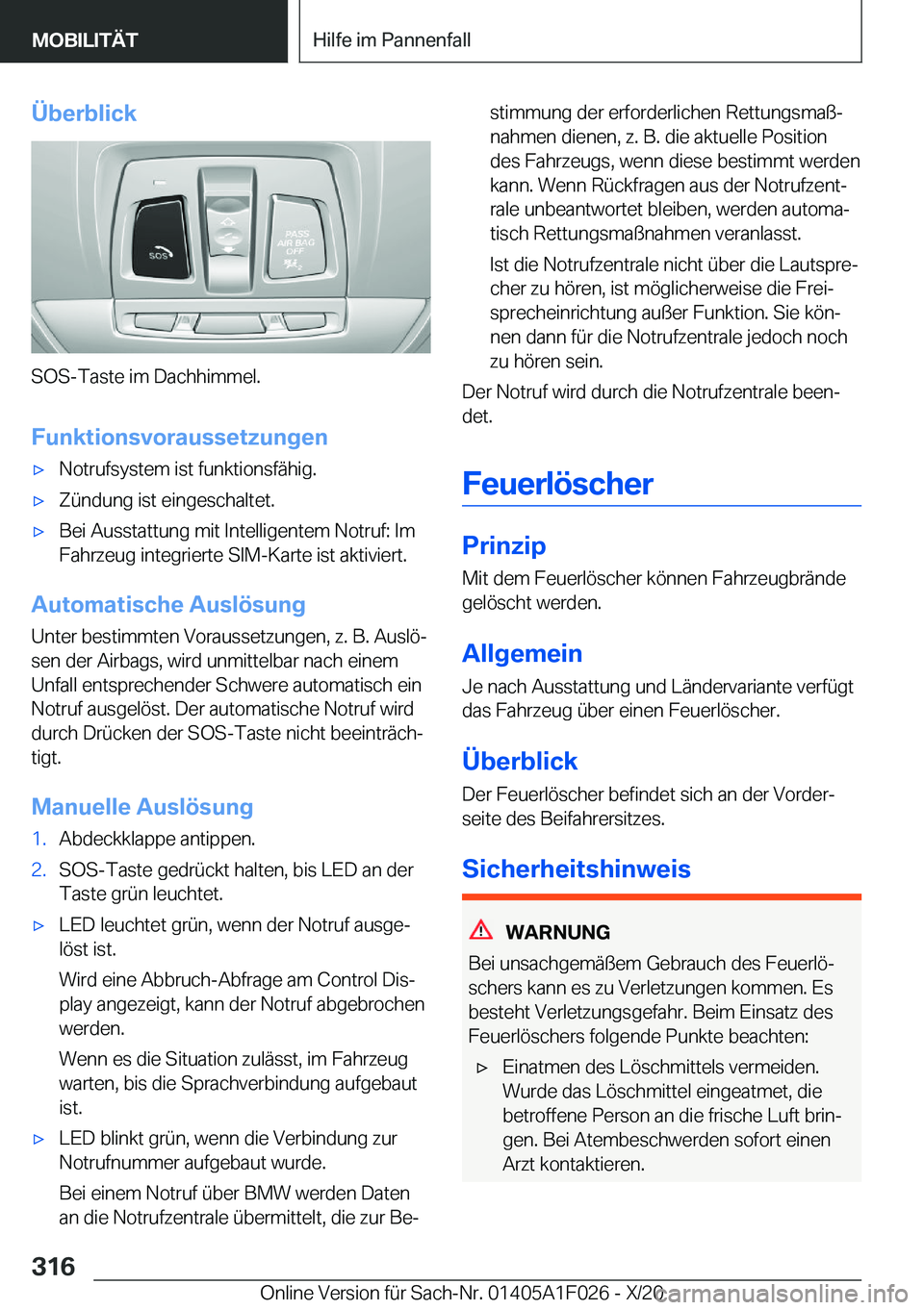 BMW X1 2021  Betriebsanleitungen (in German) �
