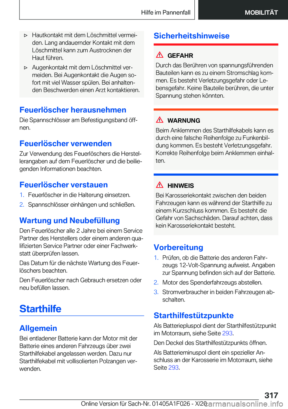BMW X1 2021  Betriebsanleitungen (in German) x�H�a�u�t�k�o�n�t�a�k�t��m�i�t��d�e�m��L�