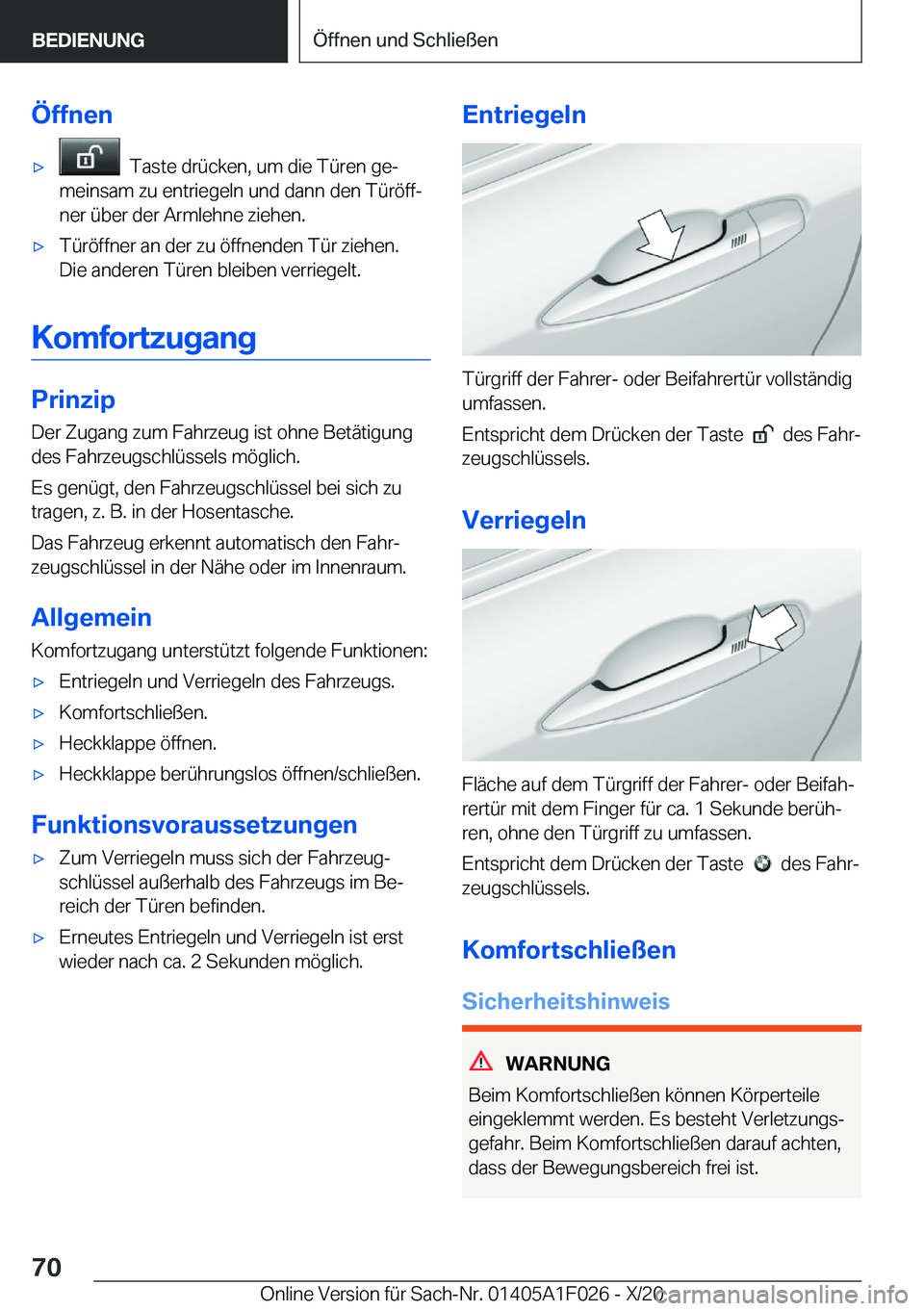 BMW X1 2021  Betriebsanleitungen (in German) �