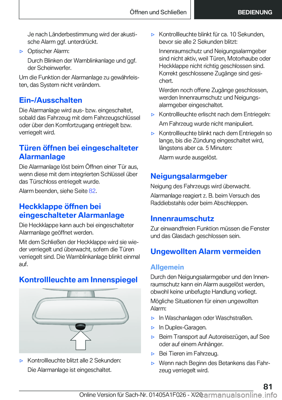 BMW X1 2021  Betriebsanleitungen (in German) �J�e��n�a�c�h��L�