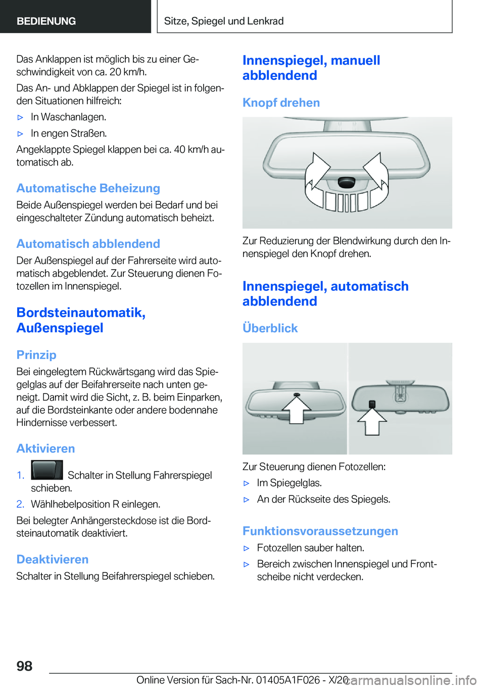 BMW X1 2021  Betriebsanleitungen (in German) �D�a�s��A�n�k�l�a�p�p�e�n��i�s�t��m�