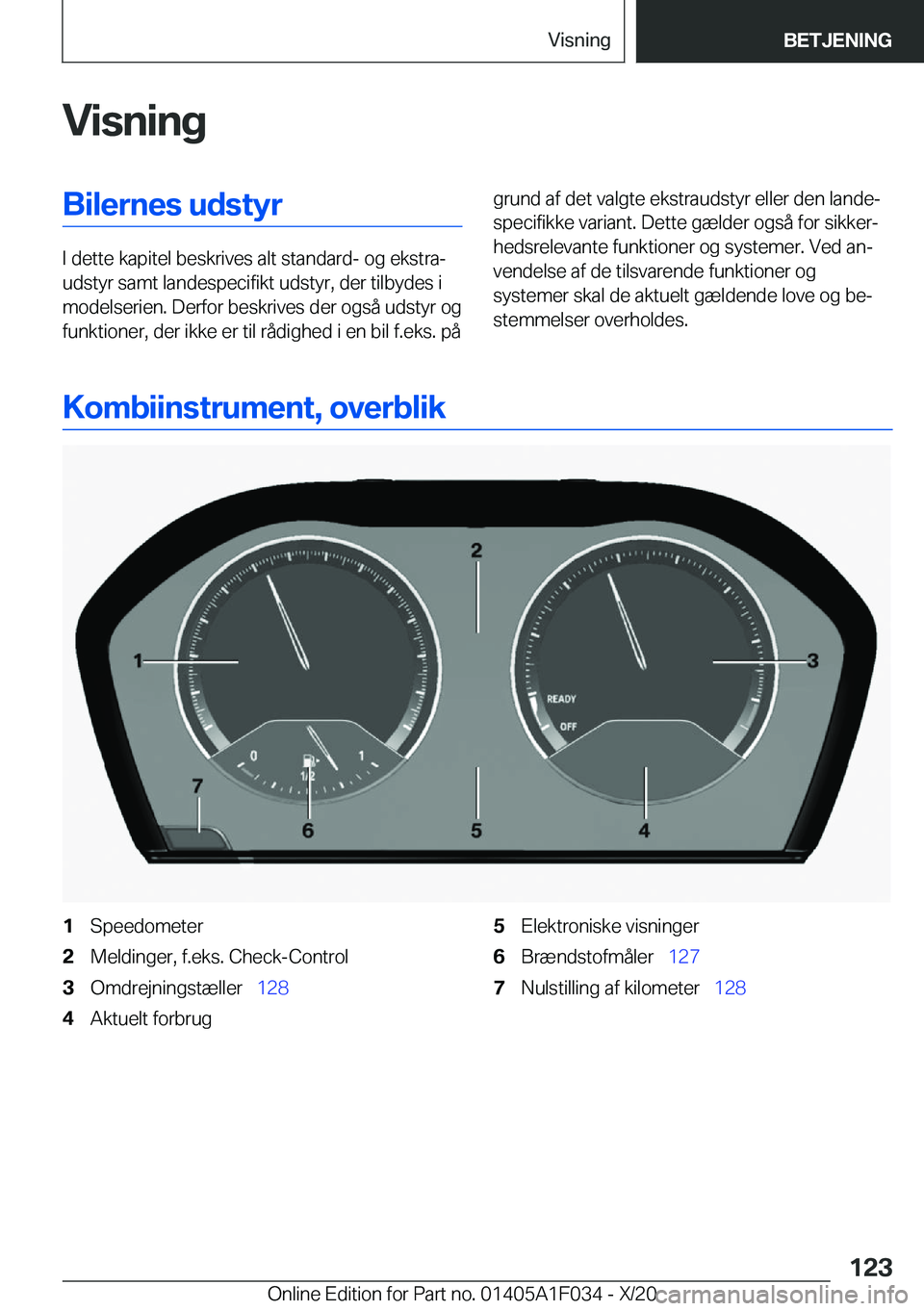BMW X1 2021  InstruktionsbØger (in Danish) �V�i�s�n�i�n�g�B�i�l�e�r�n�e�s��u�d�s�t�y�r
�I��d�e�t�t�e��k�a�p�i�t�e�l��b�e�s�k�r�i�v�e�s��a�l�t��s�t�a�n�d�a�r�d�-��o�g��e�k�s�t�r�aj
�u�d�s�t�y�r��s�a�m�t��l�a�n�d�e�s�p�e�c�i�f�i�k�t�