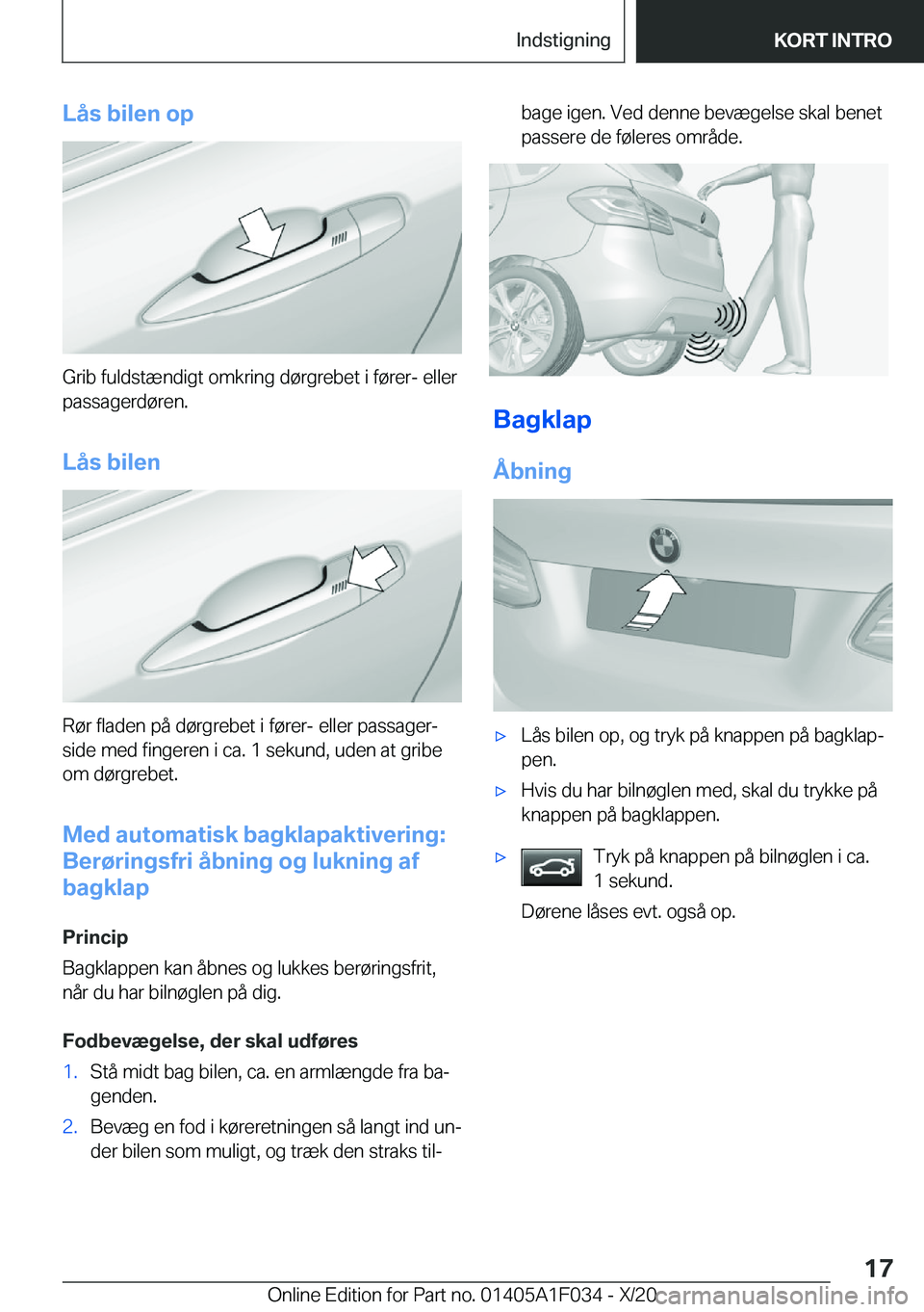 BMW X1 2021  InstruktionsbØger (in Danish) �L�å�s��b�i�l�e�n��o�p
�G�r�i�b��f�u�l�d�s�t�æ�n�d�i�g�t��o�m�k�r�i�n�g��d�