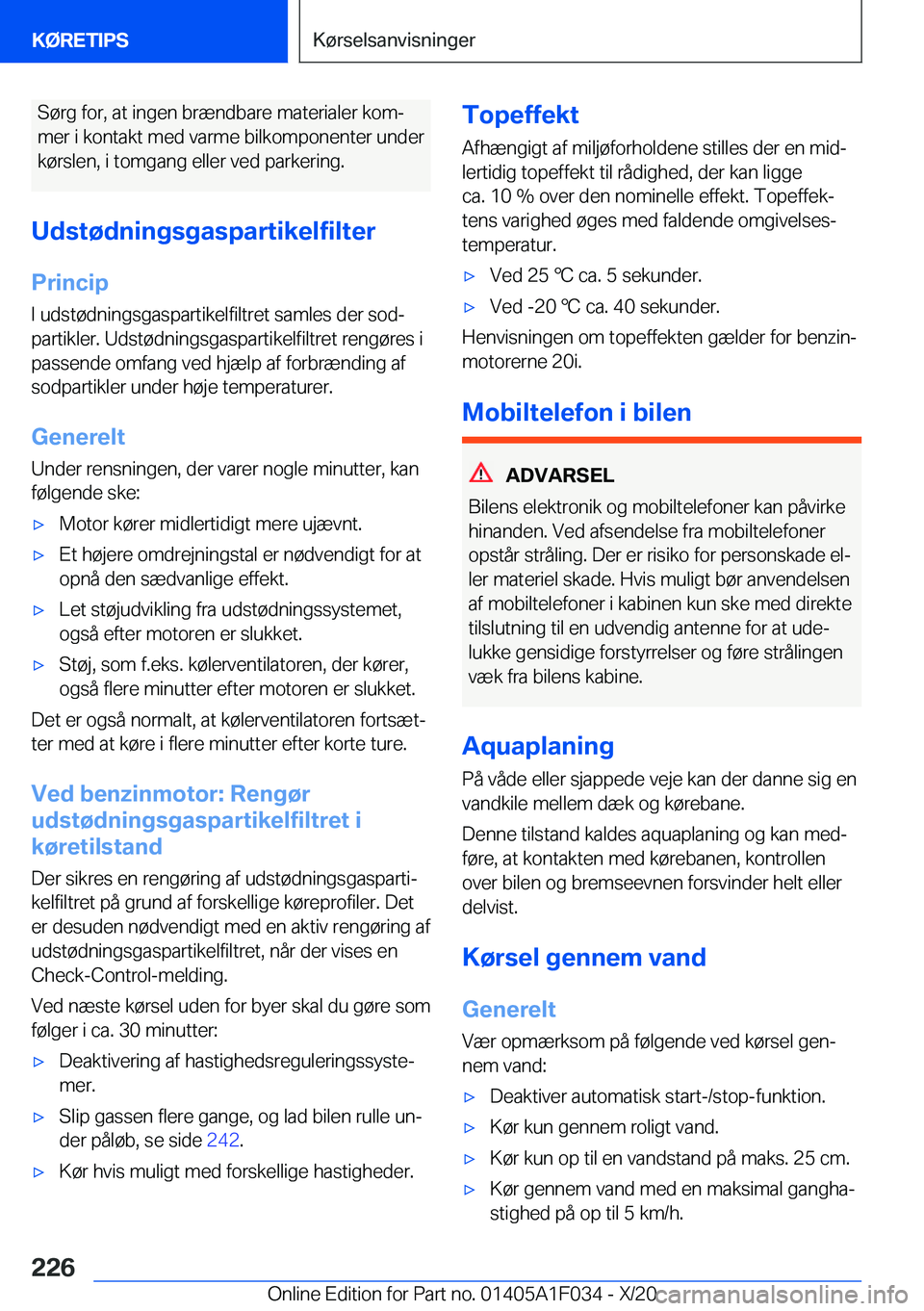 BMW X1 2021  InstruktionsbØger (in Danish) �S�