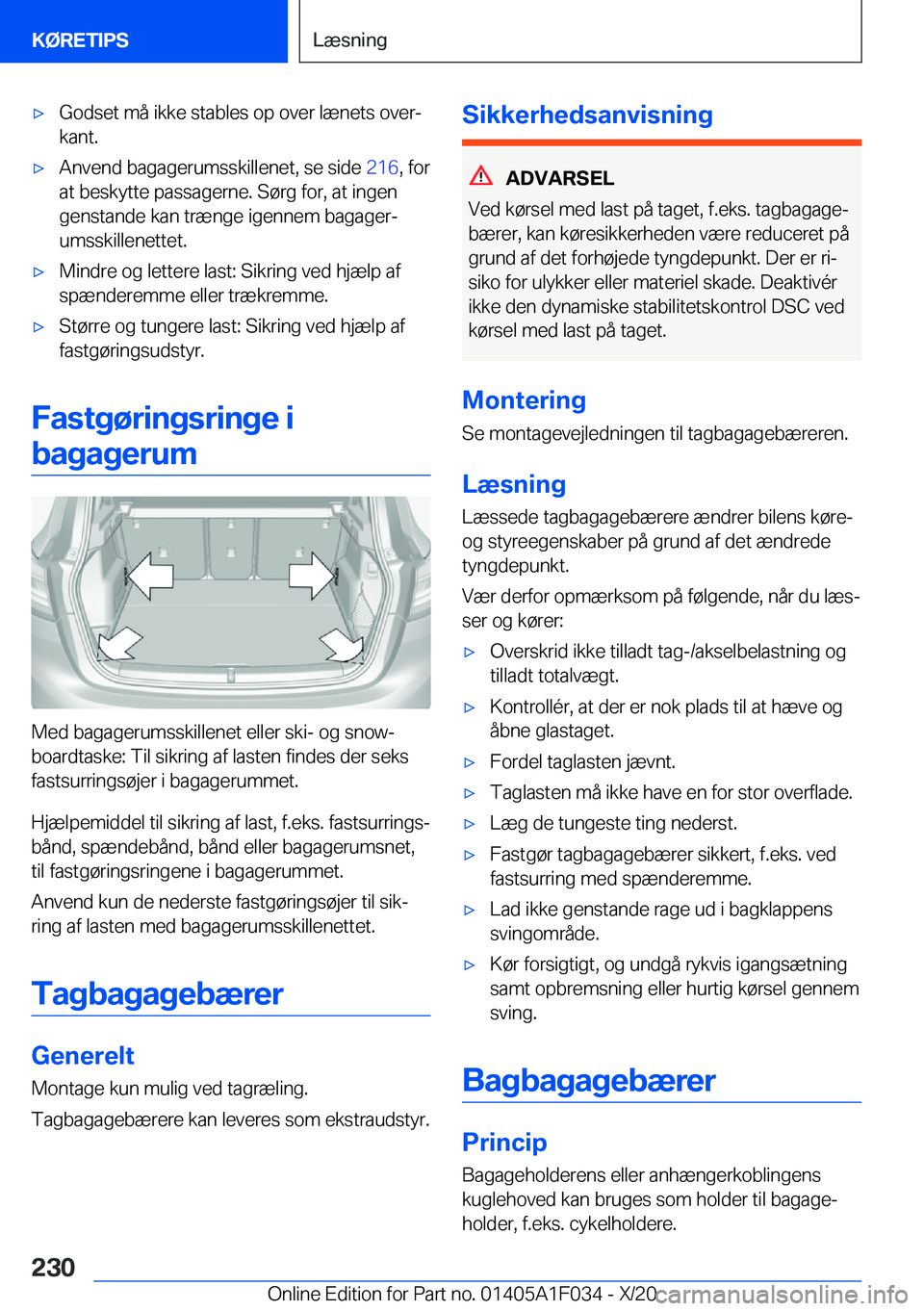 BMW X1 2021  InstruktionsbØger (in Danish) 'x�G�o�d�s�e�t��m�å��i�k�k�e��s�t�a�b�l�e�s��o�p��o�v�e�r��l�æ�n�e�t�s��o�v�e�rj
�k�a�n�t�.'x�A�n�v�e�n�d��b�a�g�a�g�e�r�u�m�s�s�k�i�l�l�e�n�e�t�,��s�e��s�i�d�e� �2�1�6�,��f�o�r