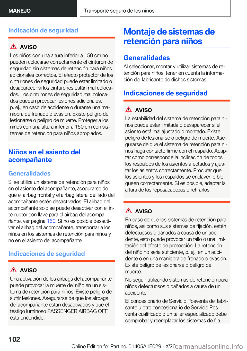BMW X1 2021  Manuales de Empleo (in Spanish) �I�n�d�i�c�a�c�i�