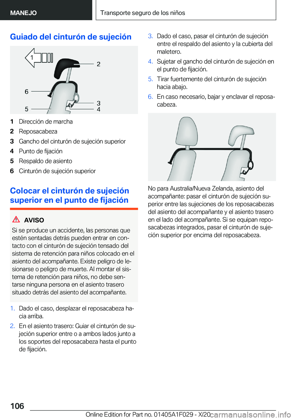 BMW X1 2021  Manuales de Empleo (in Spanish) �G�u�i�a�d�o��d�e�l��c�i�n�t�u�r�