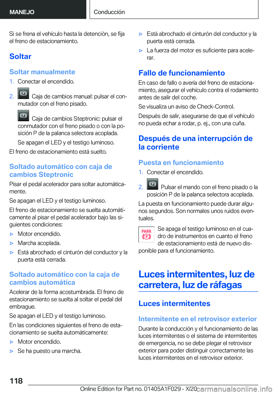 BMW X1 2021  Manuales de Empleo (in Spanish) �S�i��s�e��f�r�e�n�a��e�l��v�e�h�