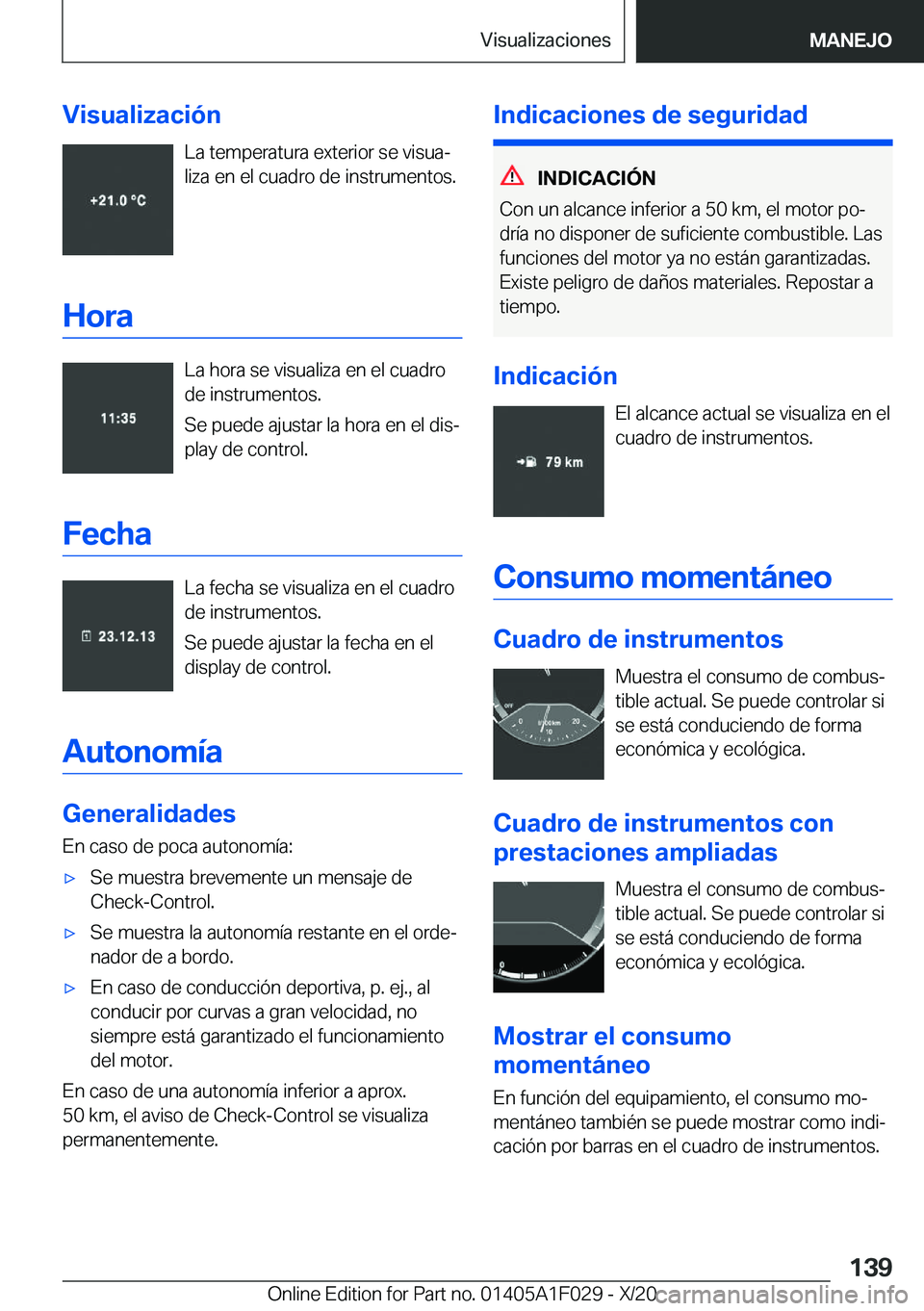BMW X1 2021  Manuales de Empleo (in Spanish) �V�i�s�u�a�l�i�z�a�c�i�