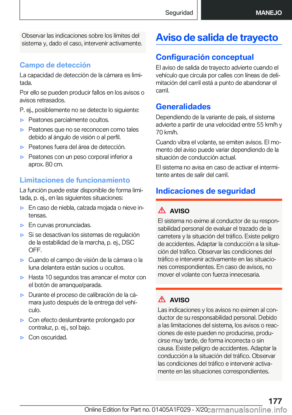 BMW X1 2021  Manuales de Empleo (in Spanish) �O�b�s�e�r�v�a�r��l�a�s��i�n�d�i�c�a�c�i�o�n�e�s��s�o�b�r�e��l�o�s��l�