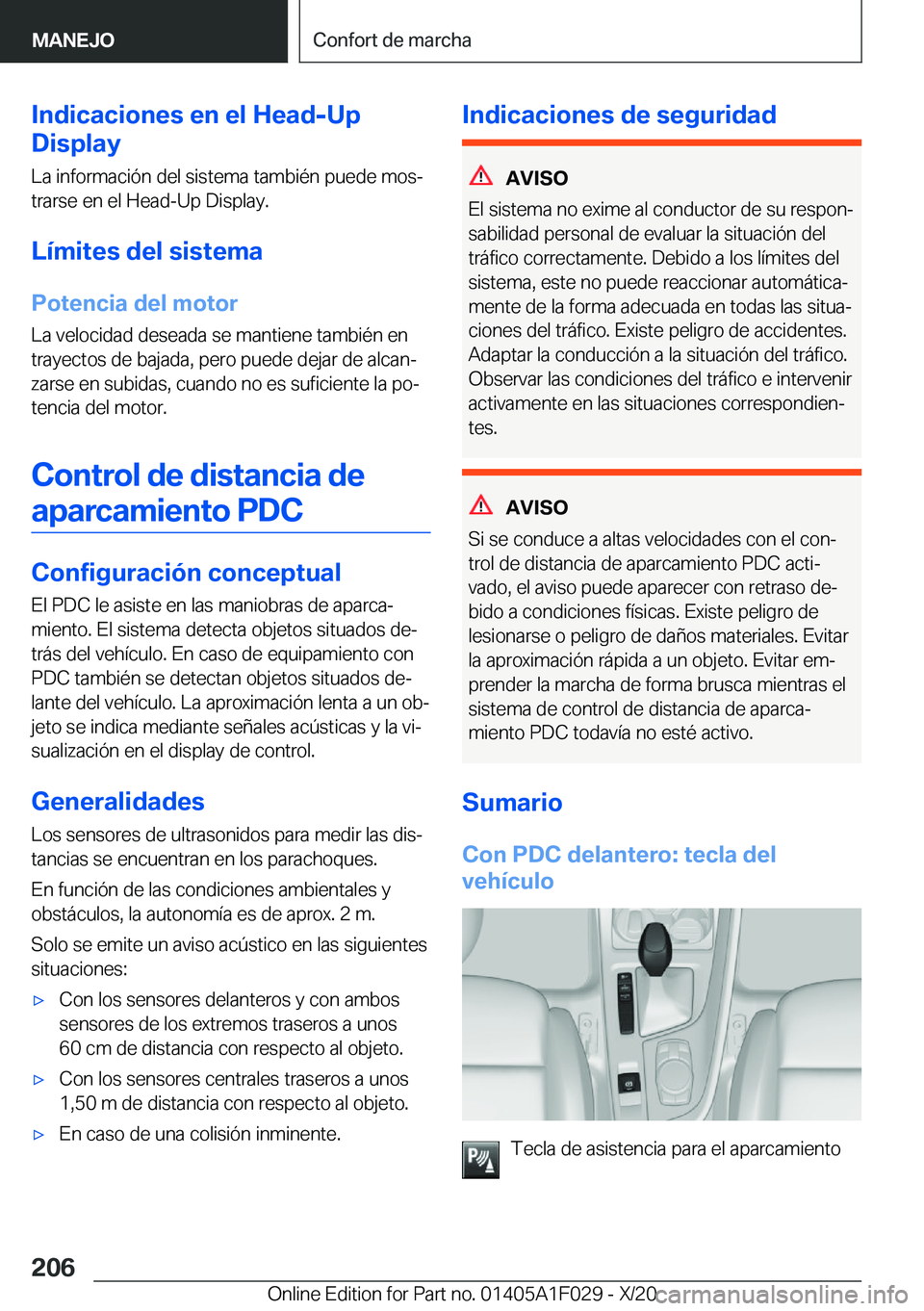 BMW X1 2021  Manuales de Empleo (in Spanish) �I�n�d�i�c�a�c�i�o�n�e�s��e�n��e�l��H�e�a�d�-�U�p
�D�i�s�p�l�a�y
�L�a��i�n�f�o�r�m�a�c�i�