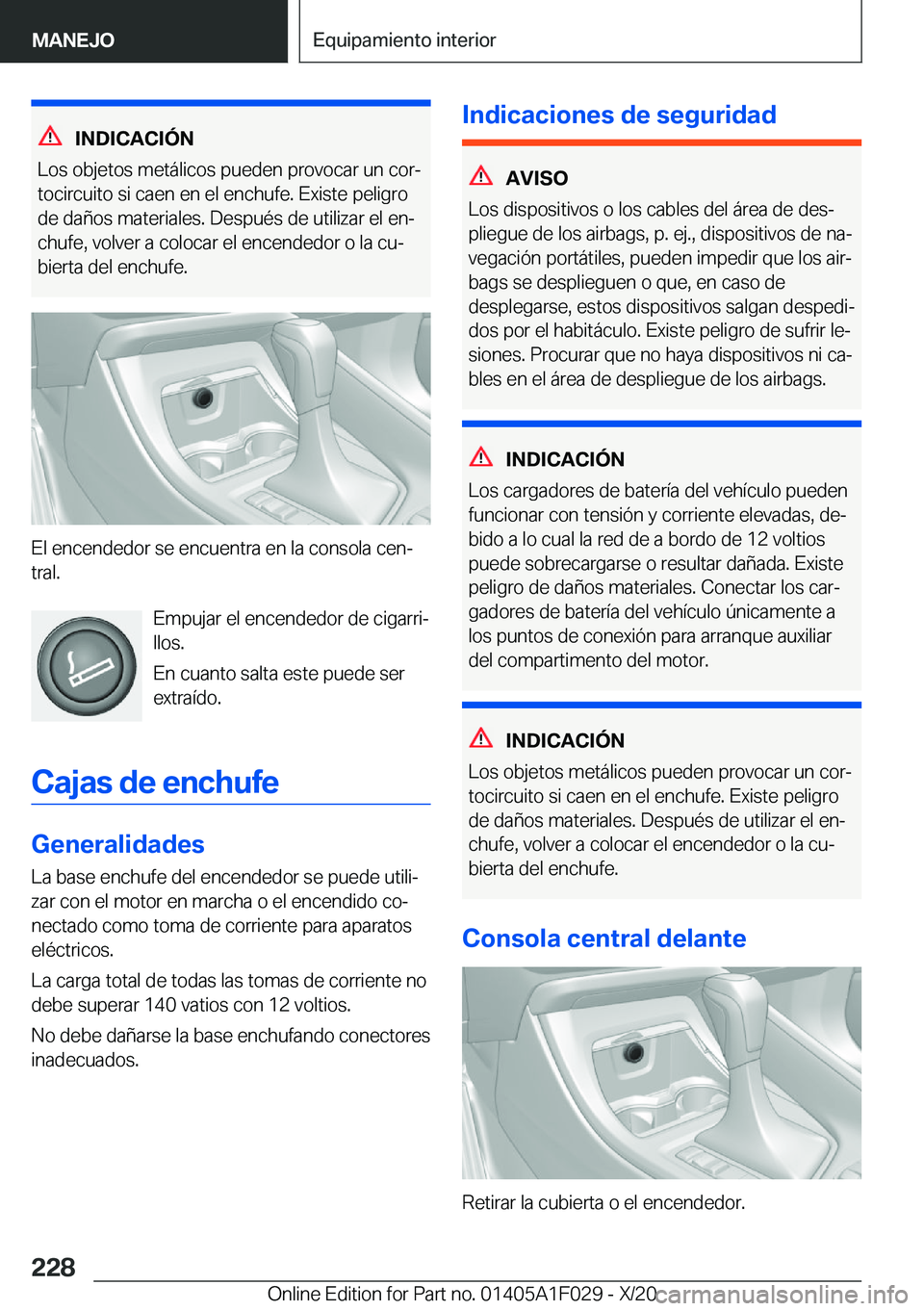 BMW X1 2021  Manuales de Empleo (in Spanish) �I�N�D�I�C�A�C�I�
