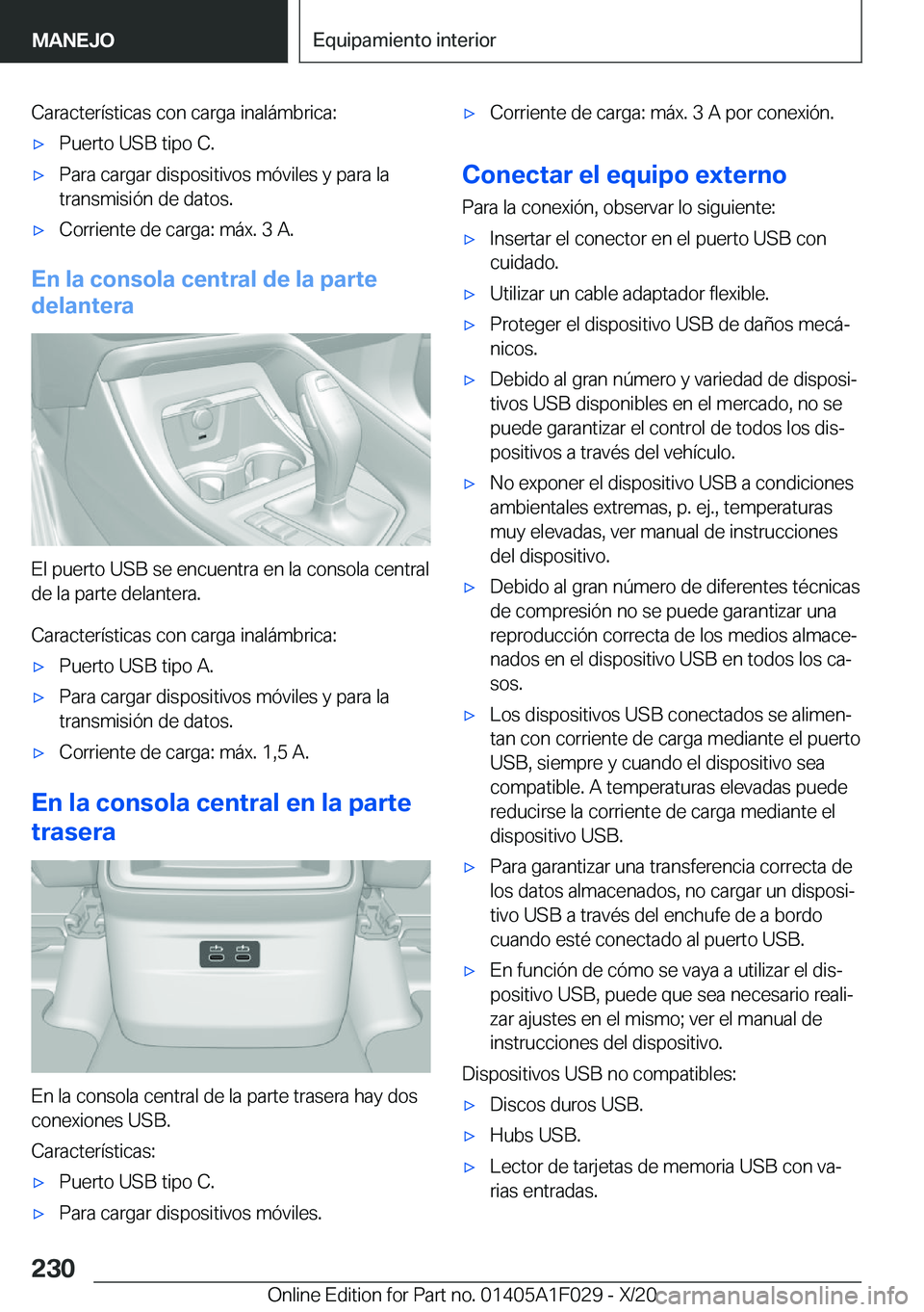 BMW X1 2021  Manuales de Empleo (in Spanish) �C�a�r�a�c�t�e�r�