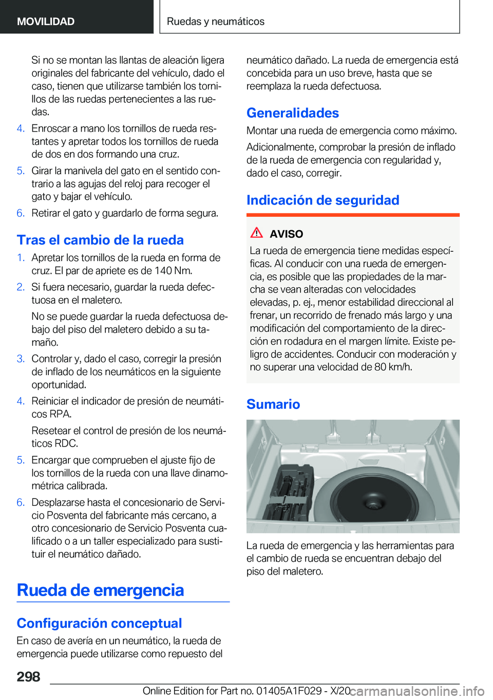 BMW X1 2021  Manuales de Empleo (in Spanish) �S�i��n�o��s�e��m�o�n�t�a�n��l�a�s��l�l�a�n�t�a�s��d�e��a�l�e�a�c�i�