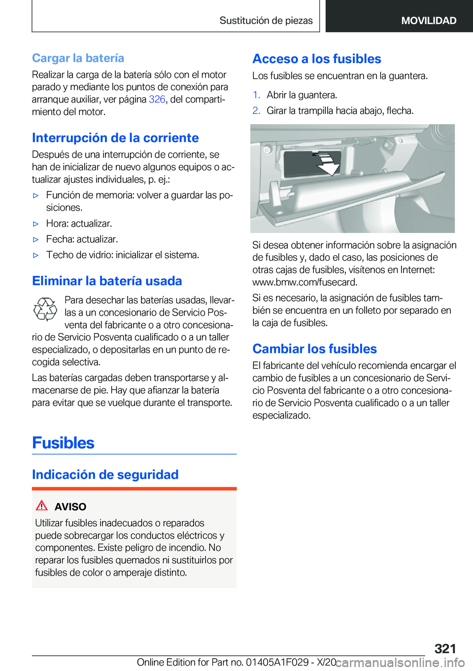 BMW X1 2021  Manuales de Empleo (in Spanish) �C�a�r�g�a�r��l�a��b�a�t�e�r�
