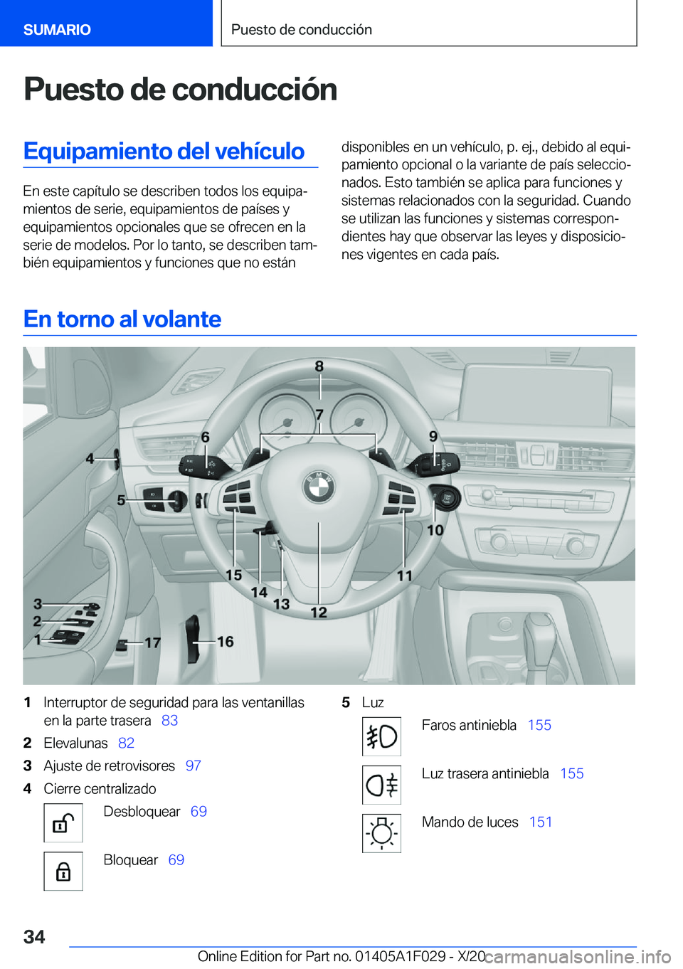 BMW X1 2021  Manuales de Empleo (in Spanish) �P�u�e�s�t�o��d�e��c�o�n�d�u�c�c�i�