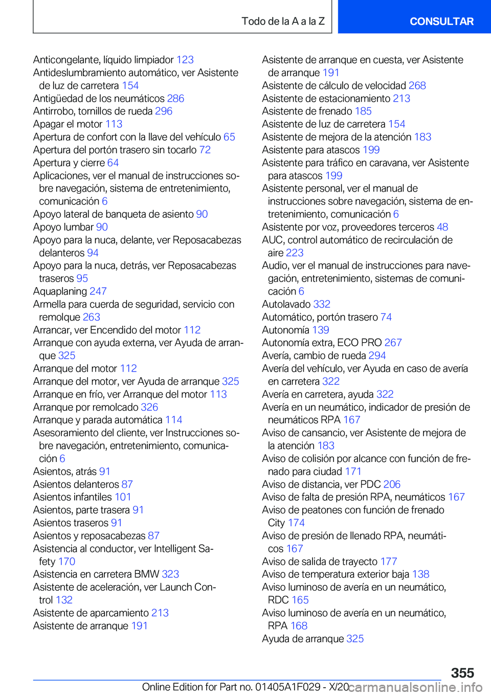 BMW X1 2021  Manuales de Empleo (in Spanish) �A�n�t�i�c�o�n�g�e�l�a�n�t�e�,��l�