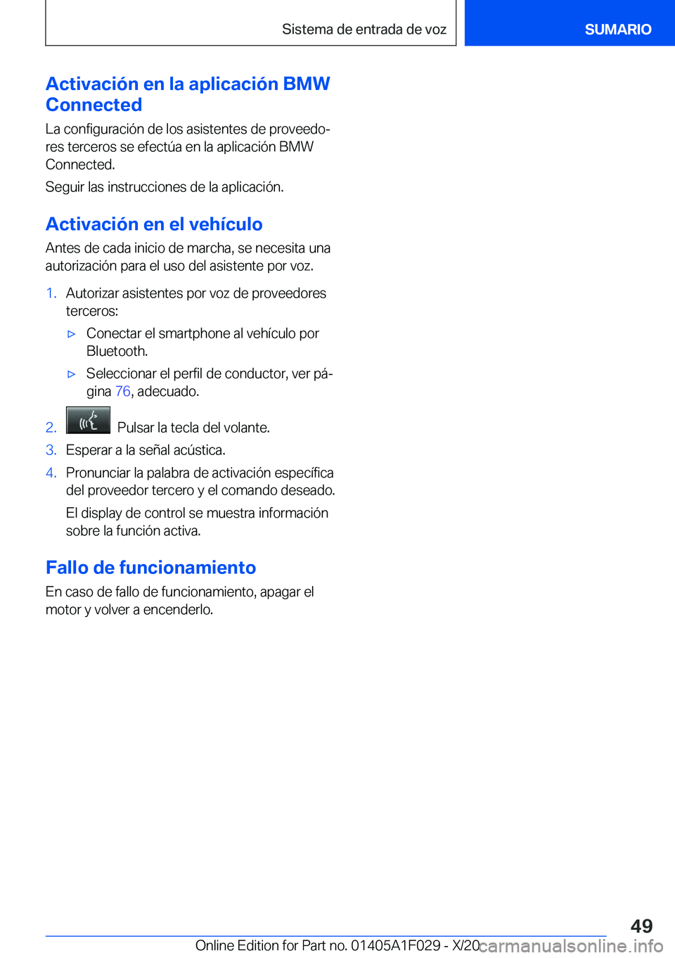 BMW X1 2021  Manuales de Empleo (in Spanish) �A�c�t�i�v�a�c�i�