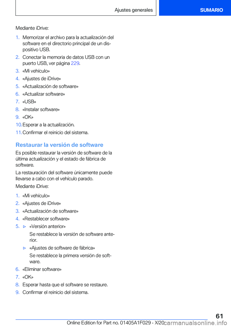 BMW X1 2021  Manuales de Empleo (in Spanish) �M�e�d�i�a�n�t�e��i�D�r�i�v�e�:�1�.�M�e�m�o�r�i�z�a�r��e�l��a�r�c�h�i�v�o��p�a�r�a��l�a��a�c�t�u�a�l�i�z�a�c�i�