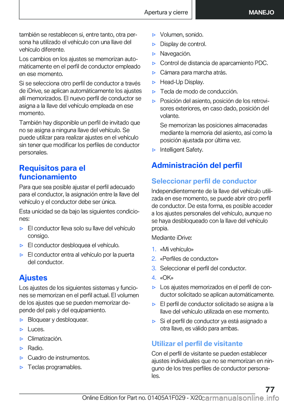BMW X1 2021  Manuales de Empleo (in Spanish) �t�a�m�b�i�