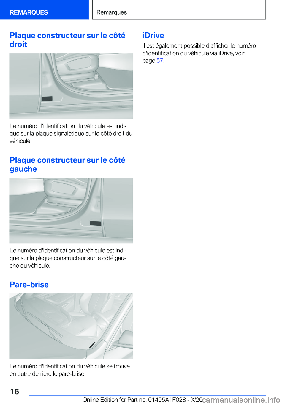 BMW X1 2021  Notices Demploi (in French) �P�l�a�q�u�e��c�o�n�s�t�r�u�c�t�e�u�r��s�u�r��l�e��c�