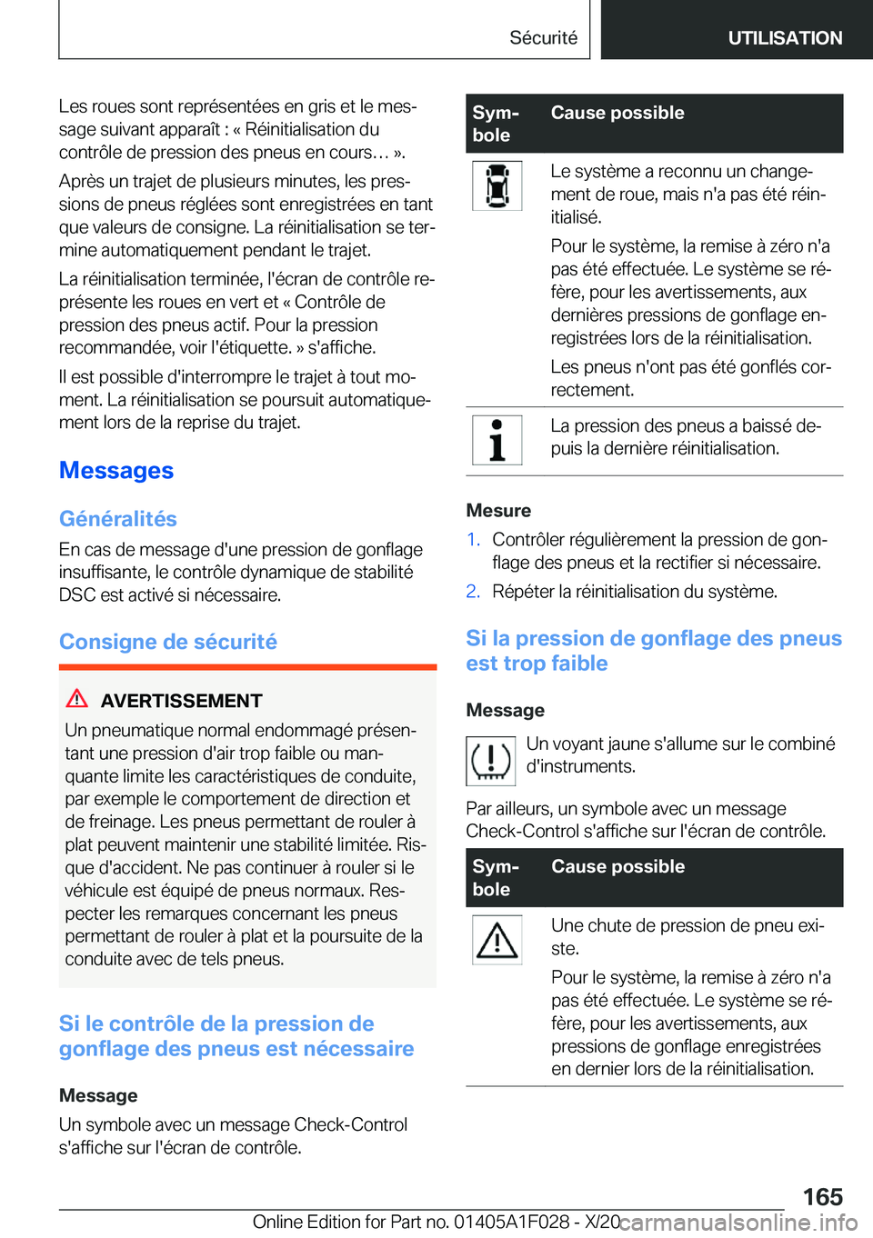 BMW X1 2021  Notices Demploi (in French) �L�e�s��r�o�u�e�s��s�o�n�t��r�e�p�r�é�s�e�n�t�é�e�s��e�n��g�r�i�s��e�t��l�e��m�e�sj
�s�a�g�e��s�u�i�v�a�n�t��a�p�p�a�r�a�î�t��:��k��R�é�i�n�i�t�i�a�l�i�s�a�t�i�o�n��d�u
�c�o�n�t�r�