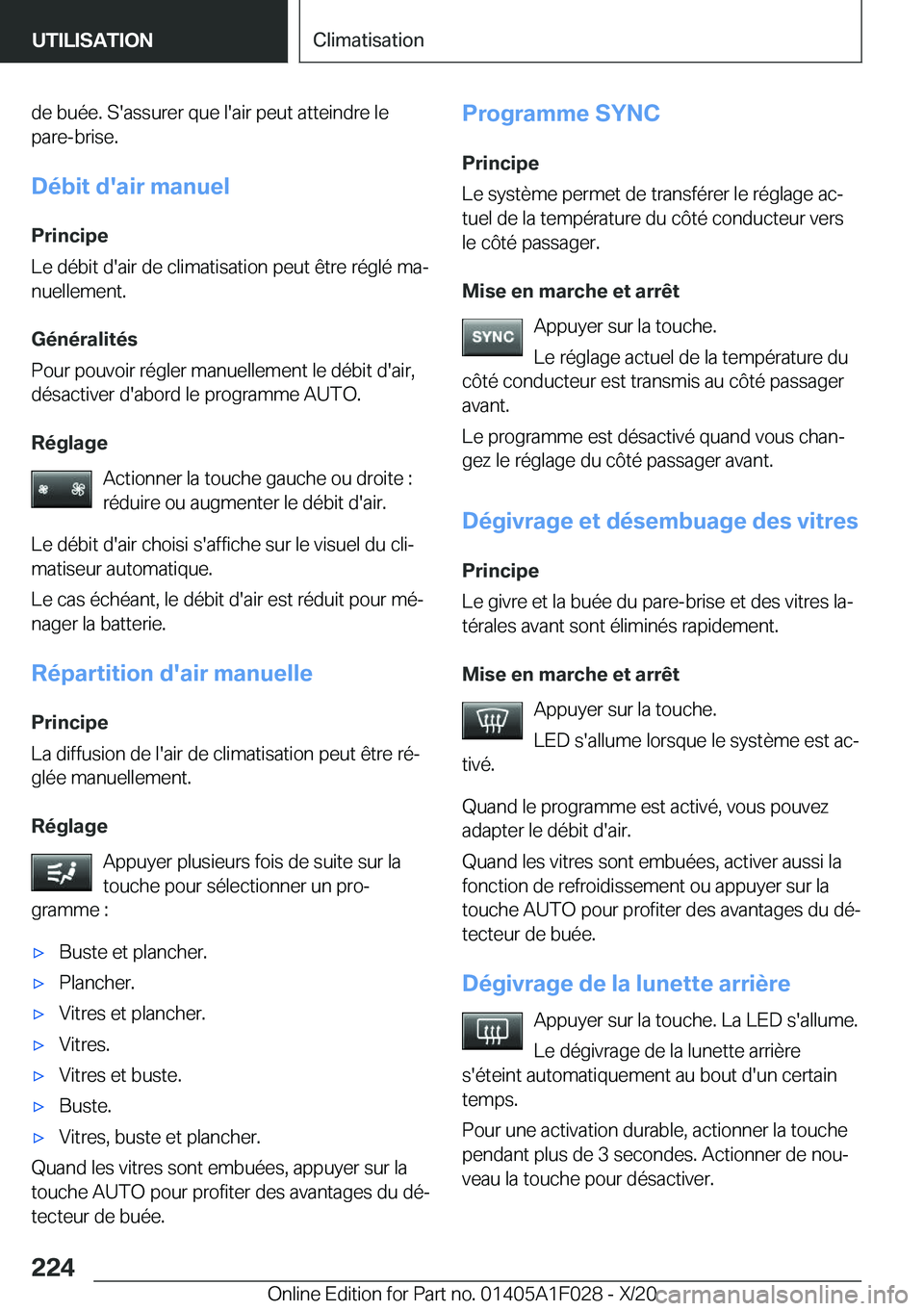 BMW X1 2021  Notices Demploi (in French) �d�e��b�u�é�e�.��S�'�a�s�s�u�r�e�r��q�u�e��l�'�a�i�r��p�e�u�t��a�t�t�e�i�n�d�r�e��l�e�p�a�r�e�-�b�r�i�s�e�.
�D�é�b�i�t��d�'�a�i�r��m�a�n�u�e�l
�P�r�i�n�c�i�p�e
�L�e��d�é�b�i�t
