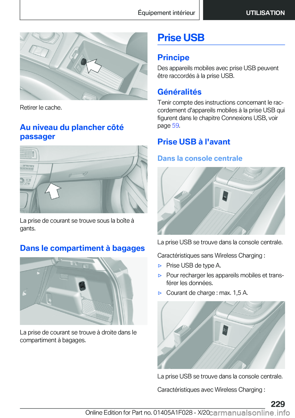 BMW X1 2021  Notices Demploi (in French) �R�e�t�i�r�e�r��l�e��c�a�c�h�e�.�A�u��n�i�v�e�a�u��d�u��p�l�a�n�c�h�e�r��c�