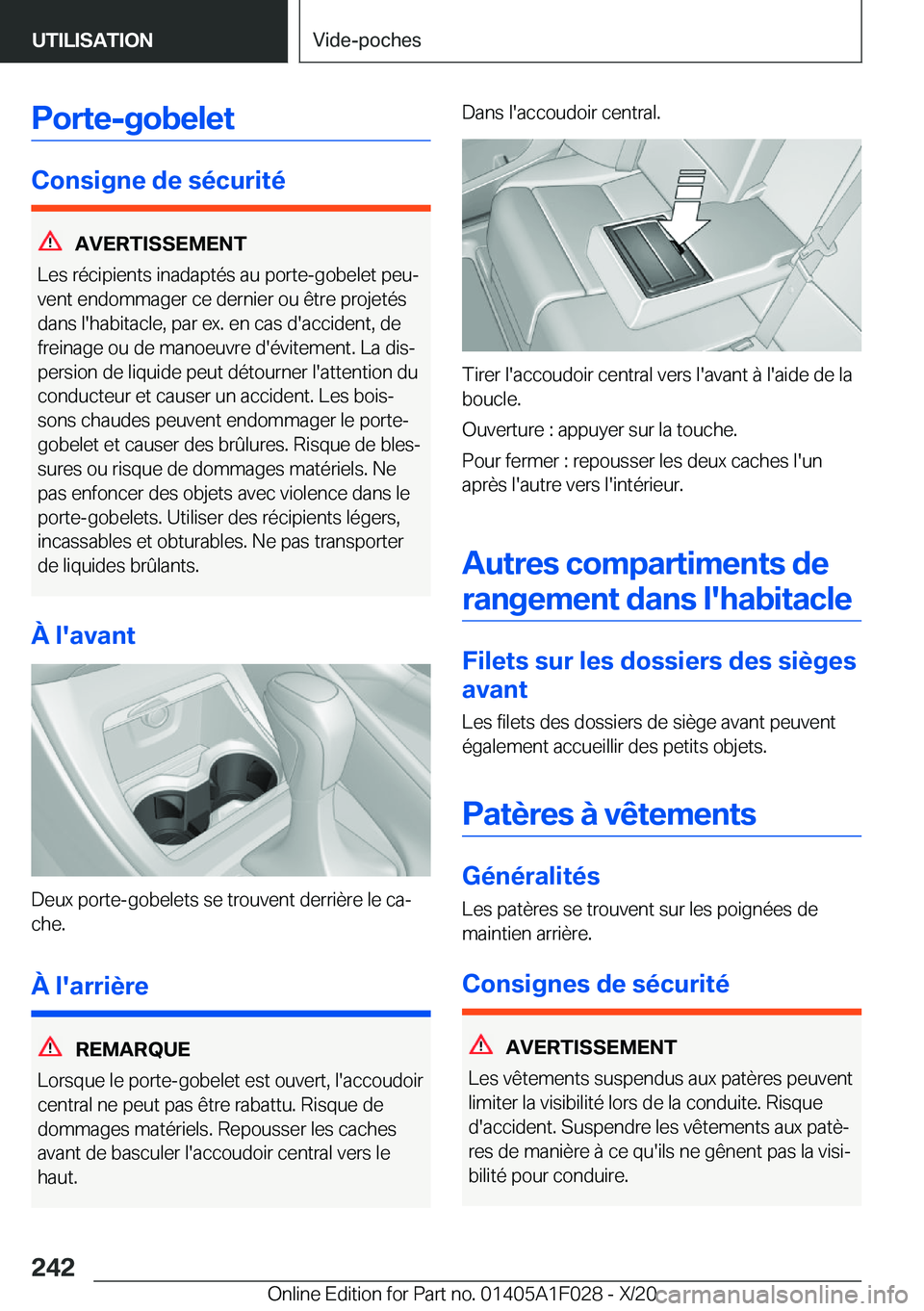 BMW X1 2021  Notices Demploi (in French) �P�o�r�t�e�-�g�o�b�e�l�e�t
�C�o�n�s�i�g�n�e��d�e��s�é�c�u�r�i�t�é
�A�V�E�R�T�I�S�S�E�M�E�N�T
�L�e�s��r�é�c�i�p�i�e�n�t�s��i�n�a�d�a�p�t�é�s��a�u��p�o�r�t�e�-�g�o�b�e�l�e�t��p�e�uj
�v�e�n�t