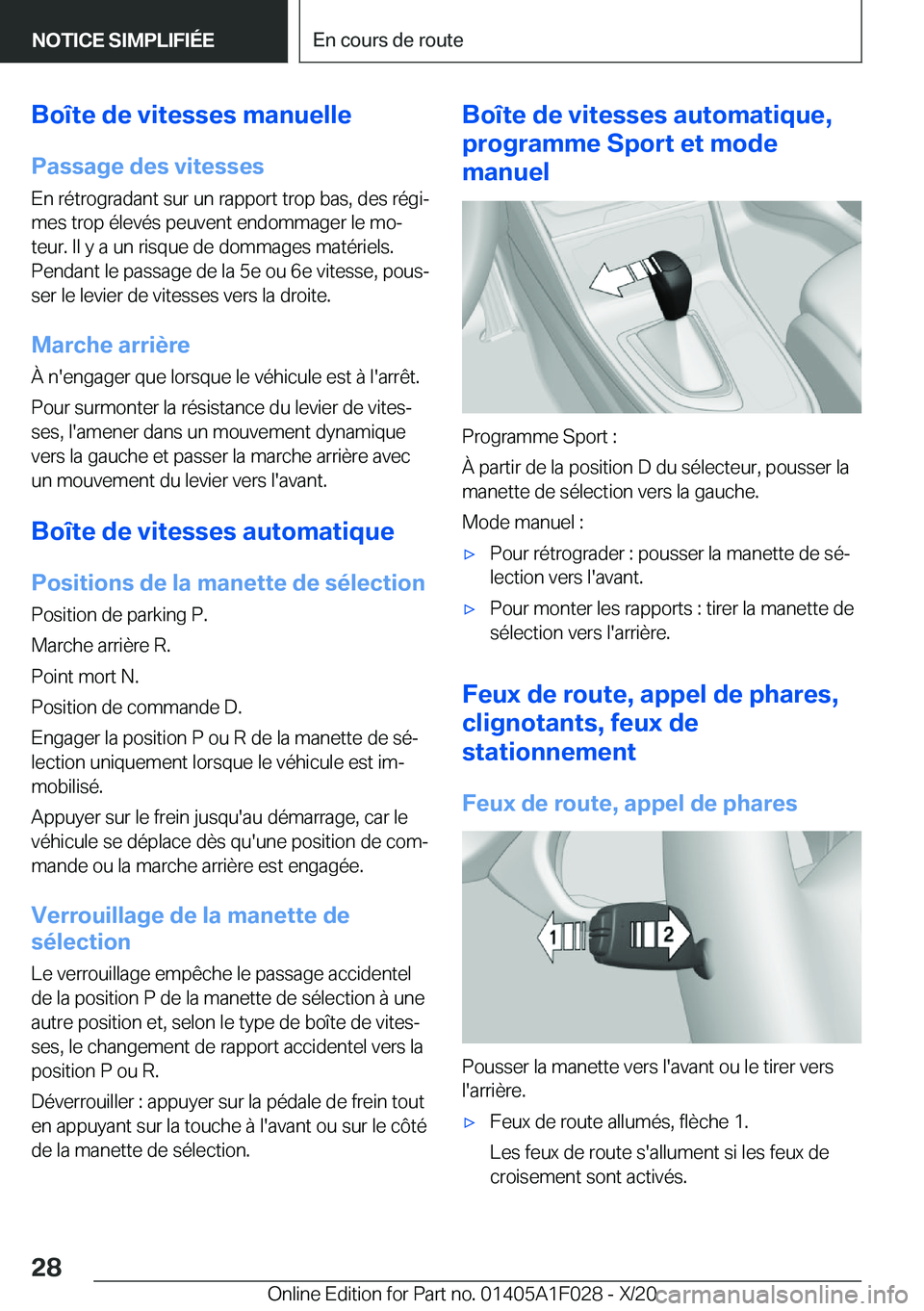 BMW X1 2021  Notices Demploi (in French) �B�o�