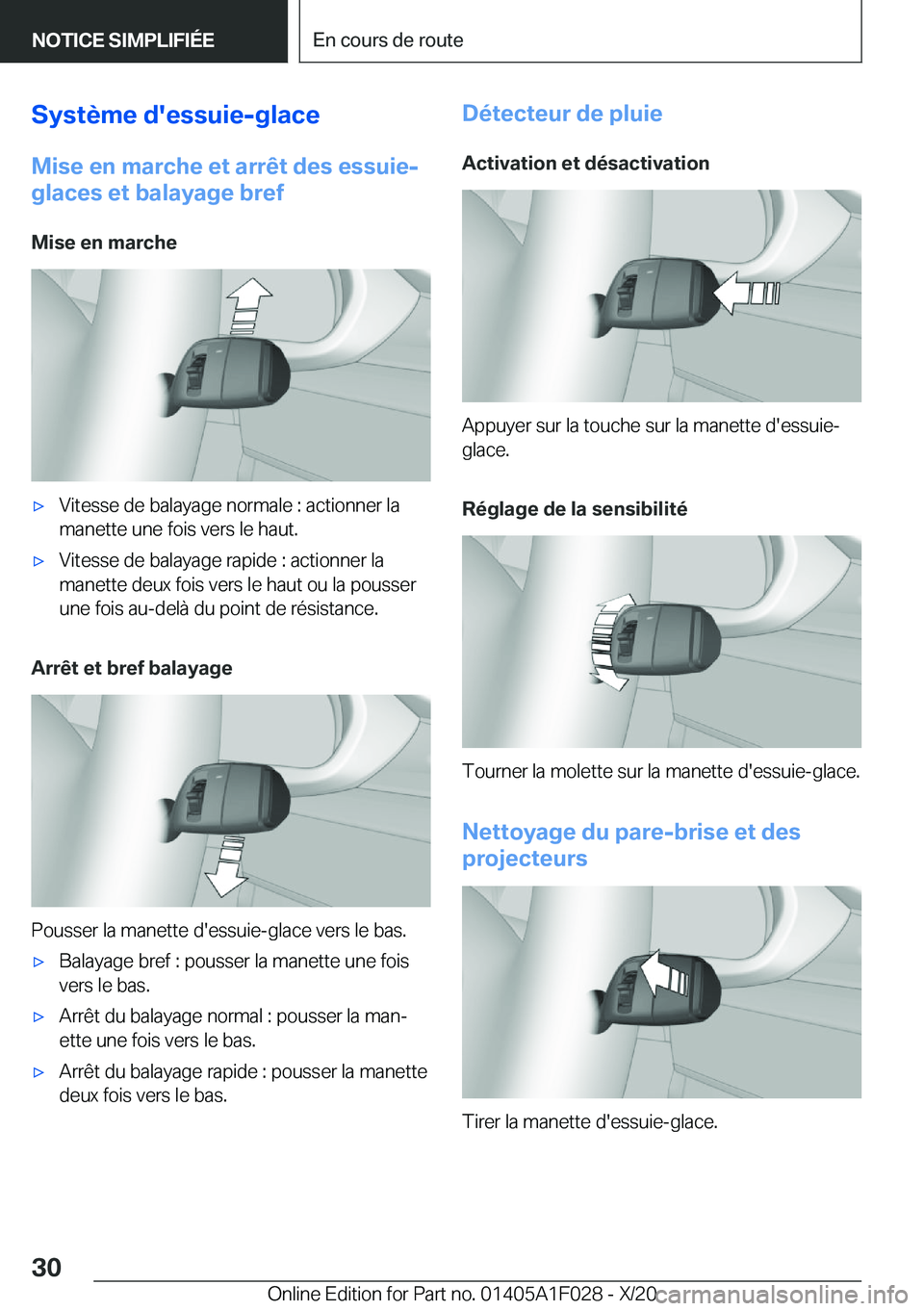 BMW X1 2021  Notices Demploi (in French) �S�y�s�t�è�m�e��d�'�e�s�s�u�i�e�-�g�l�a�c�e�M�i�s�e��e�n��m�a�r�c�h�e��e�t��a�r�r�ê�t��d�e�s��e�s�s�u�i�e�-
�g�l�a�c�e�s��e�t��b�a�l�a�y�a�g�e��b�r�e�f
�M�i�s�e��e�n��m�a�r�c�h�e'