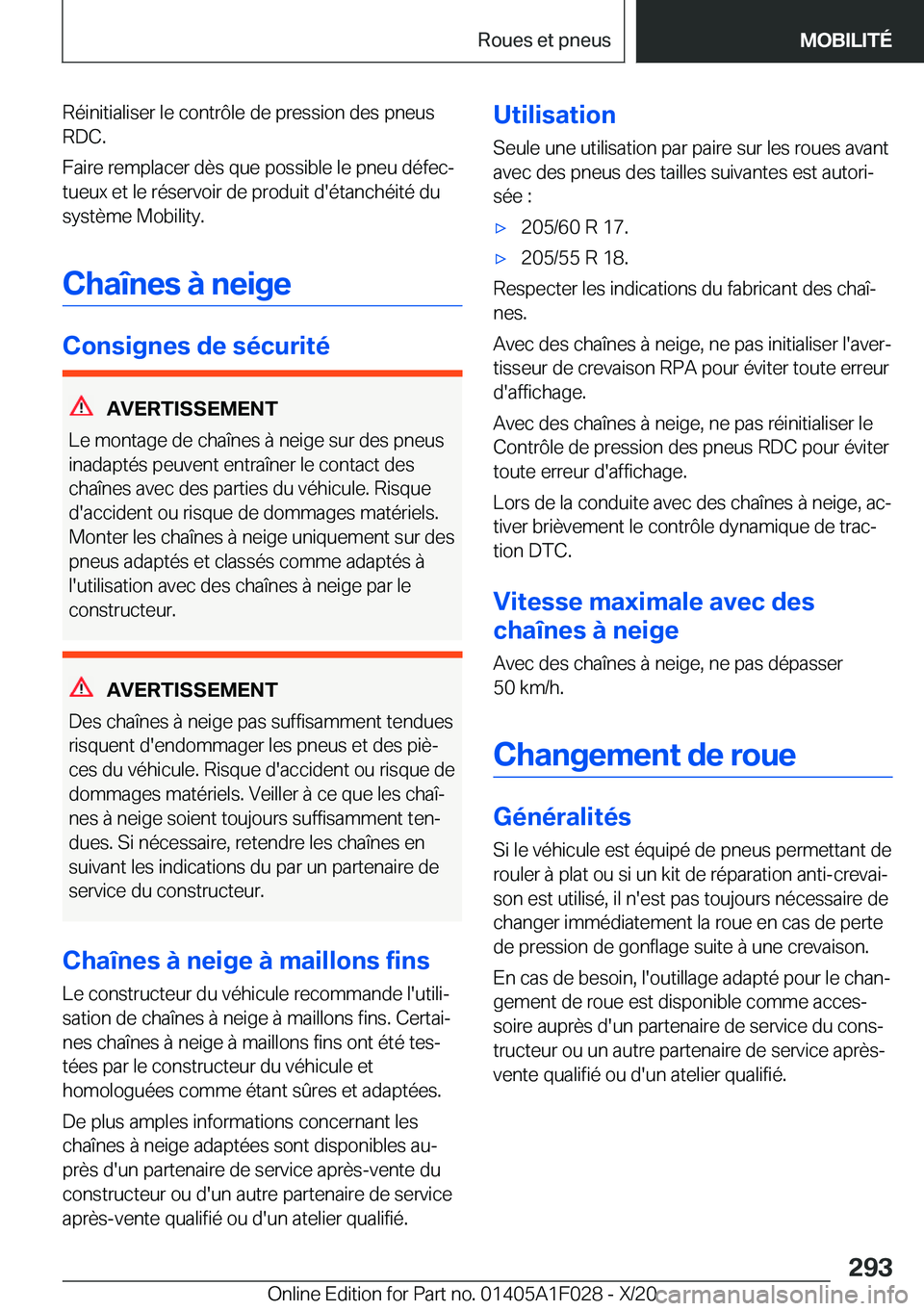 BMW X1 2021  Notices Demploi (in French) �R�é�i�n�i�t�i�a�l�i�s�e�r��l�e��c�o�n�t�r�
