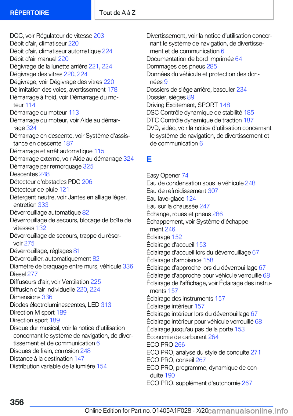 BMW X1 2021  Notices Demploi (in French) �D�C�C�,��v�o�i�r��R�é�g�u�l�a�t�e�u�r��d�e��v�i�t�e�s�s�e��2�0�3�
�D�é�b�i�t��d�'�a�i�r�,��c�l�i�m�a�t�i�s�e�u�r� �2�2�0�
�D�é�b�i�t��d�'�a�i�r�,��c�l�i�m�a�t�i�s�e�u�r��a�u�t