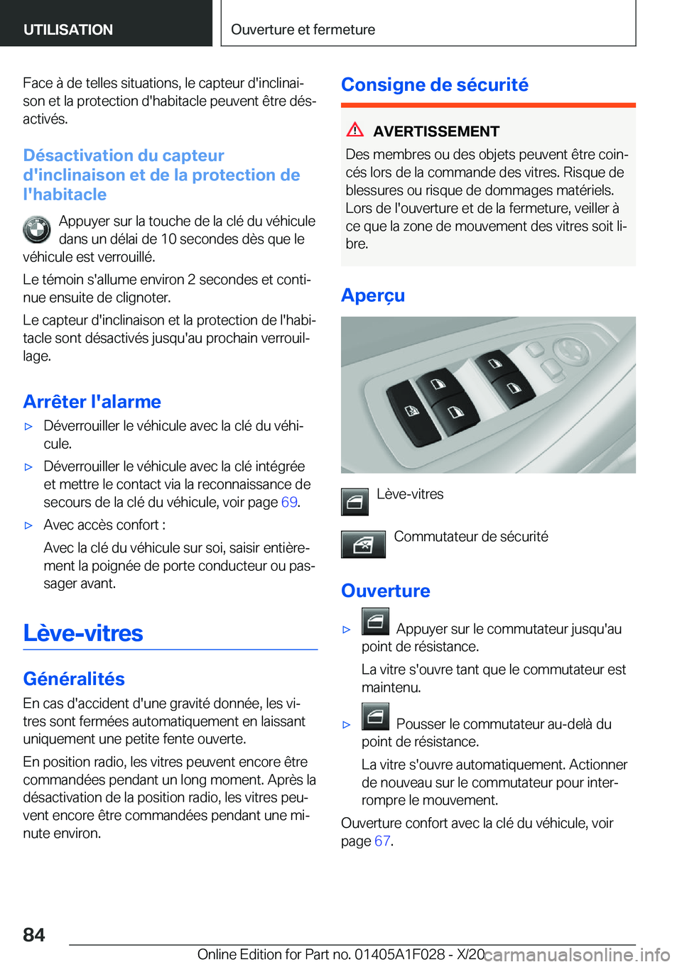 BMW X1 2021  Notices Demploi (in French) �F�a�c�e��