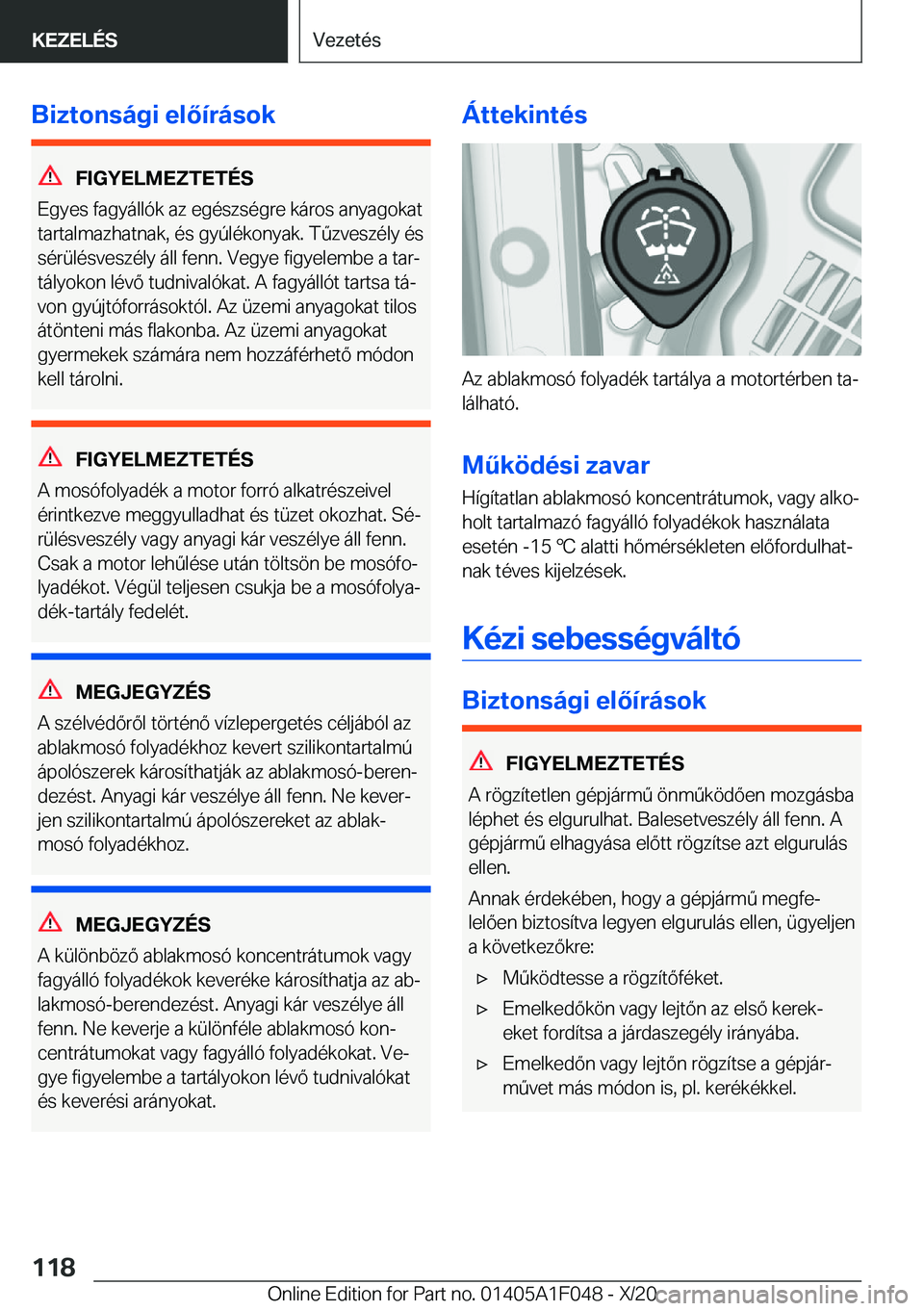 BMW X1 2021  Kezelési útmutató (in Hungarian) �B�i�z�t�o�n�s�