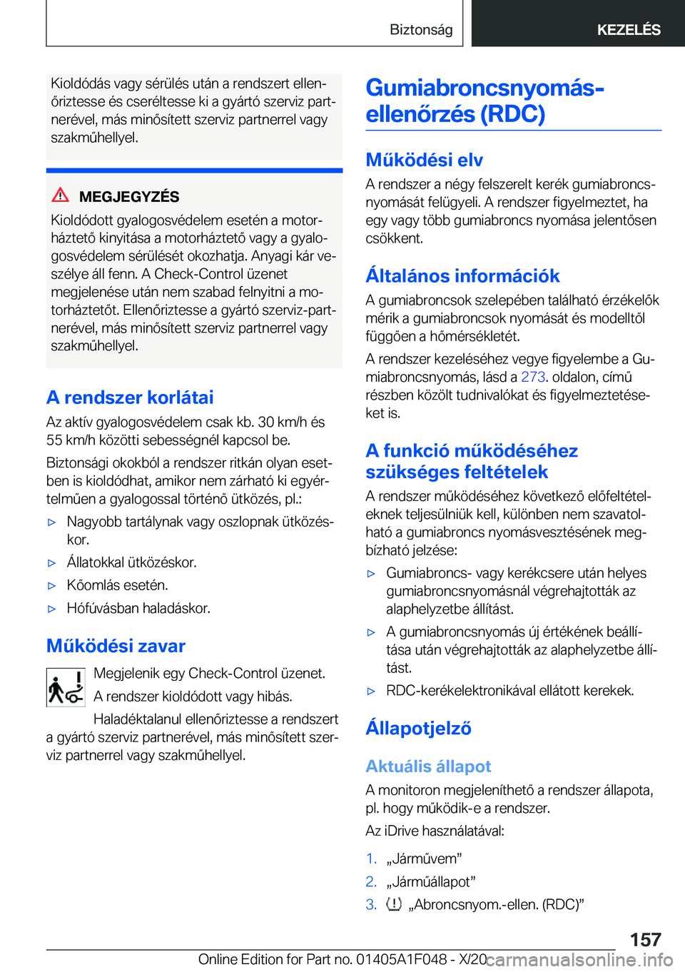 BMW X1 2021  Kezelési útmutató (in Hungarian) �K�i�o�l�d�