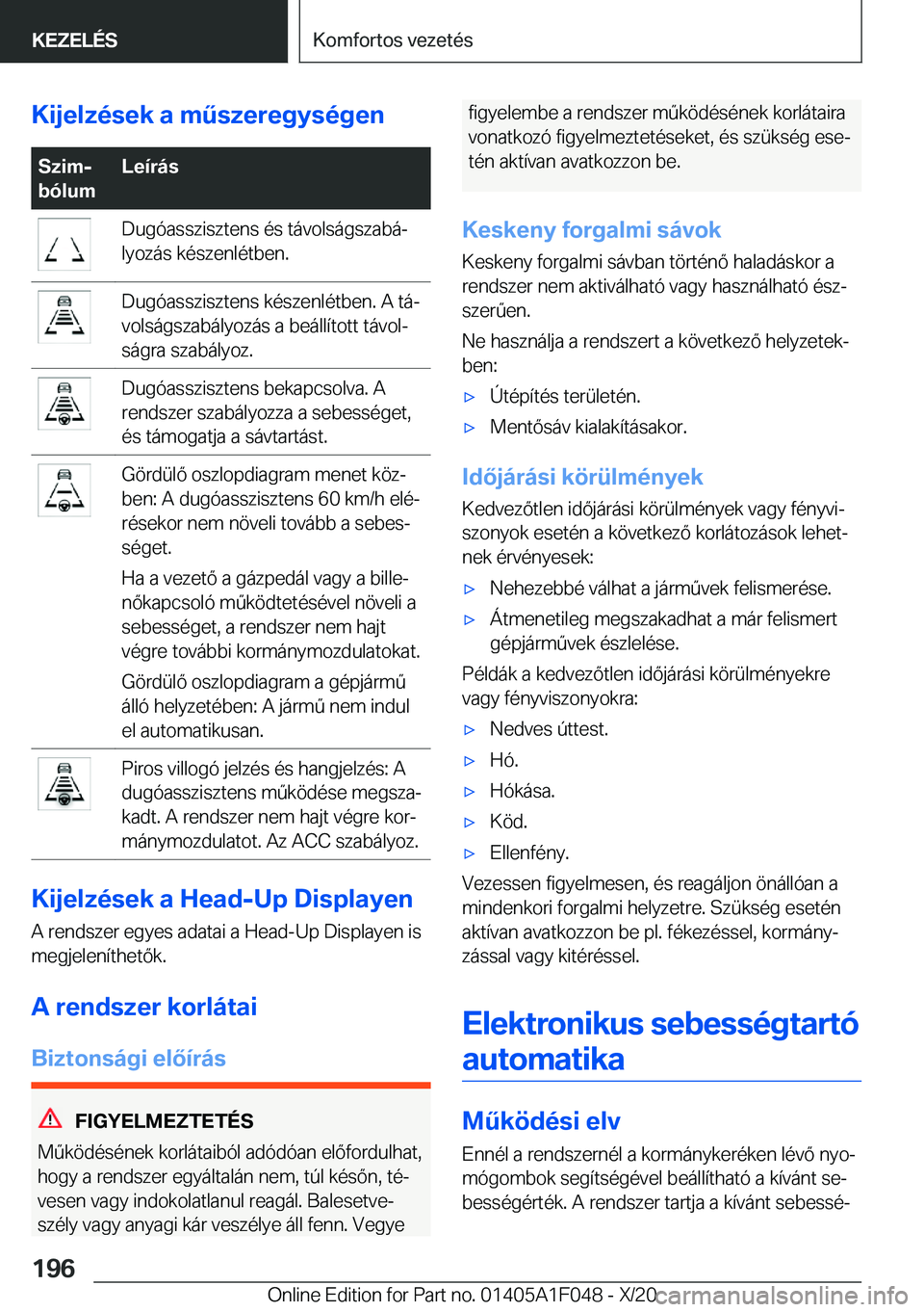 BMW X1 2021  Kezelési útmutató (in Hungarian) �K�i�j�e�l�z�